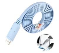 EuSupNova Cable de Consola, 1.8m Console Cable USB a RJ-45 para Routers, Cables de Conexión para Configuración Compatible con Windows, Mac OS, Linux, y otras Computadoras Portátiles USB-C