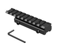 EuSupNova Convertisseur de Montage AR 11 mm Queue d'aronde Vers 20 mm, Queue d'aronde Tisserand Picatinny, Montage à Profil Bas Adaptateur, Adaptateur de Montage pour Cibles Tactical Range Extender