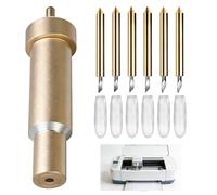 EuSupNova Repuesto de Cuchilla de Corte Profundo y Carcasa, Cuchillas de Punta Fina Compatible con Cricut Maker/Maker 3/Explore Air/Air 2/Air 3, 6 Piezas Cuchillas 30°45°60° para Corte