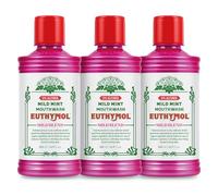 Euthymol Mild Mint Mouthwash 500ml x 3