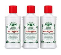 Euthymol Mouthwash Original 500mlx 3, Sin Flúor, Sabor Intenso, Reduce la Placa, Dientes y Encías Sanos, Refresca el Aliento, Cuidado Oral Diario