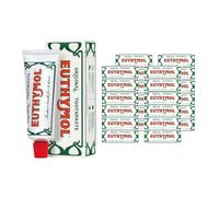 Euthymol Original Pasta de dientes 75ml x 24, Sin Flúor, Antiplaca, Antibacteriano, Protección contra la Caries, Dientes y Encías Para limpio y sano, Refrescar Menta Fresca, Cuidado dental Diario