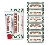 Euthymol Original Pasta de dientes 75ml x 6, Sin Flúor, Antiplaca, Antibacteriano, Protección contra la Caries, Dientes y Encías Para limpio y sano, Menta Fresca, Cuidado dental Diario