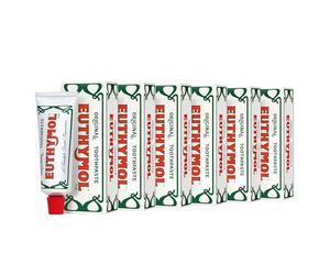 Euthymol Pasta de Dientes Original 75ml | Sabor Refrescante Característico | Tubo de Aluminio | Variantes Individual, Pack de 2 y Pack de 3 y más - Distribuido por Laborawi (6 x 75ml)