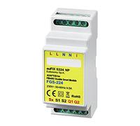 Eutonomy euFIX Adaptador para carril DIN para módulos FIBARO Double Smart Module sin botones, S224NP