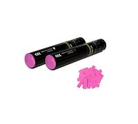 EUTOPICA Pack 2 Cañones Confeti Manual (Rosa, 30 cm) | #DeLosBuenos