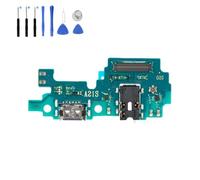 Eutoping Puerto de carga USB para Samsung Galaxy A21S A217F, conector de base, placa de carga, cable flexible, repuesto con herramienta