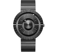EUTOUR Reloj Hombre Magnetico Designer Cuarzo Sin Vidrio Rodamiento de Bolas Relojes de Pulsera para Hombres con Correa de Acero Inoxidable Plateado