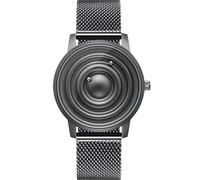 EUTOUR Reloj Hombre Relojes para Parejas Magnetico Cuarzo Rodamiento de Bolas Relojes de Pulsera para Hombres Mujres con Correa de Acero Inoxidable Negro