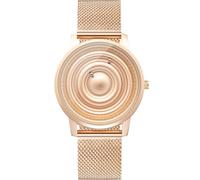 EUTOUR Reloj Hombre Relojes para Parejas Magnetico Cuarzo Rodamiento de Bolas Relojes de Pulsera para Hombres Mujres con Correa de Acero Inoxidable Dorado