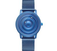 EUTOUR Reloj Hombre Relojes para Parejas Magnetico Cuarzo Rodamiento de Bolas Relojes de Pulsera para Hombres Mujres con Correa de Acero Inoxidable Azul