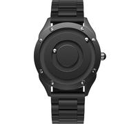 EUTOUR Reloj Hombre Relojes para Parejas Magnetico Designer Cuarzo Sin Vidrio Rodamiento de Bolas Relojes de Pulsera para Hombres con Correa de Acero Inoxidable Negro