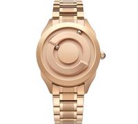 EUTOUR Reloj Hombre Relojes para Parejas Magnetico Designer Cuarzo Sin Vidrio Rodamiento de Bolas Relojes de Pulsera para Hombres Mujres con Correa de Acero Inoxidable Dorado