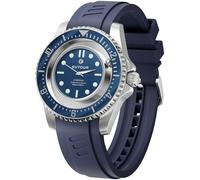 EUTOUR Reloj para Hombre, Reloj Magnético con Bola, Esfera de Cobre, Estilo Clásico, Movimiento Suizo, 40mm, Marcaciones Nocturnas, Correa de Silicona