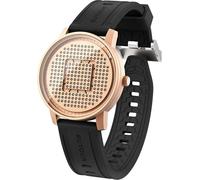 EUTOUR Relojes para Hombre con Bolas Magnéticas Laberintos Diseño Creativo Único Relojes de Cuarzo Unisex Impermeable Reloj de Pulsera Moda Correa de Silicona Dorado