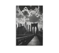 EUUMKOO Lienzo decorativo para pared, diseño de puente natural, arquitectura urbana moderna sobre lienzo, póster impreso, decoración para el hogar, sala de estar, dormitorio, decoración de pared, 60 x