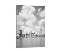 EUUMKOO Lienzo moderno de puente de la ciudad, arte para pared, arquitectura vintage, pintura natural sobre lienzo, póster impreso, decoración para el hogar, sala de estar, dormitorio, decoración de