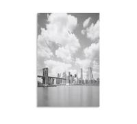 EUUMKOO Lienzo moderno de puente de la ciudad, arte para pared, arquitectura vintage, pintura natural sobre lienzo, póster impreso, decoración para el hogar, sala de estar, dormitorio, decoración de