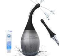 Euwvdy Enemas para duchas para hombres y mujeres: enema antirreflujo pera con tubo de silicona moldeable de limpieza de colon para hombres y mujeres, kit de ducha para enema de cuidado de mujeres