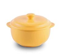 EUXHTYWP Tazón de fideos, recipiente portátil for ramen, tazón de sopa de cerámica con tapa y asa, tazón de fideos udon apto for microondas, tazones Pho grandes, rosa, 18 x 15 x 12 cm, 1000 ml