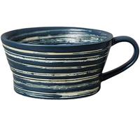 EUXHTYWP Tazones for sopa con asas, tazón de desayuno 12 oz for helado, postre. - Azul 350 ml(Blu)