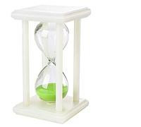 EUXHTYWP Temporizadores de Arena Reloj, Divertido Luminoso for habitación niños, decoración Escritorio, con Marco, 30 Minutos, Colorido Media Hora(Green)
