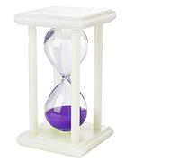 EUXHTYWP Temporizadores de Arena Reloj, Divertido Luminoso for habitación niños, decoración Escritorio, con Marco, 30 Minutos, Colorido Media Hora(Purple)
