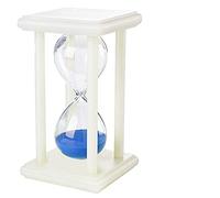 EUXHTYWP Temporizadores de Arena Reloj, Divertido Luminoso for habitación niños, decoración Escritorio, con Marco, 30 Minutos, Colorido Media Hora(Blue)