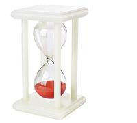 EUXHTYWP Temporizadores de Arena Reloj, Divertido Luminoso for habitación niños, decoración Escritorio, con Marco, 30 Minutos, Colorido Media Hora(Red)