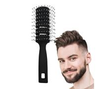 Euyehn Cepillo curvado ventilado | Cepillo antiestático para desenredar | Peine para el cabello, peine de masaje para el cabello, peine de masaje de costillas, mango ergonómico, diseño de peine de