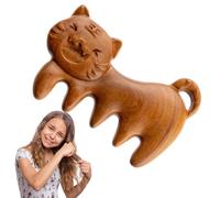 Euyehn Peine de dientes anchos, peines para el cabello, masajeador de cabeza de sándalo, peine de madera de dientes anchos, regalo para familiares, amigos, colegas