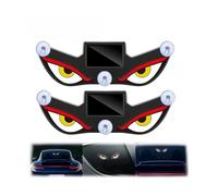 EUYIMOMO Solar Powered Devils Eyes LED Car Light 2PCS Solar Powered Car Neon Light,Wireless Led Ambient Light Suction Cup USB Rechargeable Atmosphere Breathing Lamp(Y3)