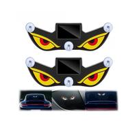 EUYIMOMO Solar Powered Devils Eyes LED Car Light 2PCS Solar Powered Car Neon Light,Wireless Led Ambient Light Suction Cup USB Rechargeable Atmosphere Breathing Lamp(Y2)