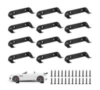 EUYKQNOI 12uds Soporte de Pared para Exhibición de Automóviles, Exhiba su Automóvil Coleccionable con un Soporte de Pared Vertical Resistente con Tornillos Compatible con Lego Speed Champion Serie