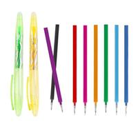 EUYKQNOI 2 bolígrafos borrables con 8 recambios borrables de 0,7 mm, aptos para uso diario, escritura sin manchas.