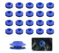 EUYKQNOI 20 Piezas Juego de Ojales Azules para Lonas, Ojales de plástico para Lonas,Lonas Textiles, Inoxidables Anillas,Cortinas, Argollas para Toldos,Tiendas de campaña,Lona de Piscina,27 x 27 x 11mm