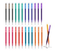 EUYKQNOI 24 Piezas Recambios Boligrafos Borrables,Compatible con Bolígrafos Legami, Recambios Borrables Canetas de Colores, Punta de 0,7 mm, Altura 11 cm, Tinta Térmica, 8 Colores