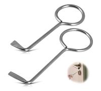 EUYKQNOI 2Pcs Llaves Maestra para Abre Casi Todas Las Puertas, Llave Universal, para Puertas de Habitaciones, Herramienta de Apertura de Acero Inoxidable