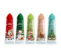 EUYKQNOI 5 Pack Cremas Manos de Regalo Navidad para Manos Secas y Agrietadas, Hidratante, Fragancia para Manos, Día y Noche, Se Absorbe Rápidamente, Gran Olor, Aceite Sin Olores (30 ml)