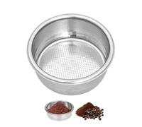 EUYKQNOI 51mm Filtro de Café de Acero Inoxidable,Pack de 1 Filtro Presurizado para 1/2 Taza de Café Espresso, Filtro de Café Compatibles con Cafeteras Cecotec Ufesa Delonghi Breville