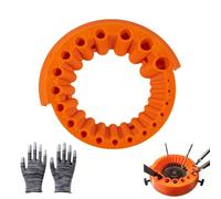 EUYKQNOI Afilador de Brocas, Nuevo Afilador Brocas Amoladora, Afilador de Broca Profesional, para Broca de 2-13 mm y Amoladora de 115/125 mm, con Guantes (Color Naranja)
