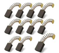 EUYKQNOI Escobillas de Carbón 5x8x15mm para Amoladora - 10PCS - Carbones para Motor Eléctrico, Repuesto para Herramientas Bosch, Black+Decker, Parkside - Alta Conductividad y Durabilidad