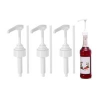 EUYKQNOI Lote de 3 Bombas dosificadoras de 1 l de Jarabe, Bomba dosificadora para Bebidas,dispensador de Jarabe Reutilizable,para Botella de Cristal Compatible con monin de la Bomba de Repuesto (10ml)