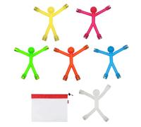 EUYKQNOI Novedad Mini Hombre imán, imán de Goma de los Hombres Lindos imanes de Nevera Juguete magnético para niños y Adultos Oficina imanes, imanes de Nevera (6PCS)