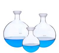 EuZhOuDEQiNg Matraz de fondo redondo con esfera esmerilada, evaporador rotatorio, botella receptora, cristalería, experimento químico(1000ml)