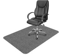 EUZLABBY Protector Suelo Silla Ruedas,90 x 140 cm,Gris Oscuro Alfombra Silla Ruedas,Alfombrilla Protectora para Silla de Oficina,Resistente a los arañazos para parqué y Suelos Duros, Silla de Oficina.