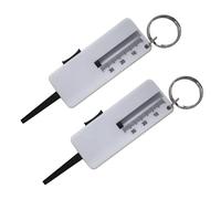 EUZUXU 2 Piezas Unidades de Medidor de Profundidad de Neumáticos, 0-30 mm, para Motocicleta y Automóvil, Camiones