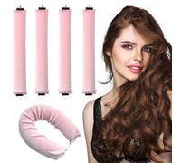 EUZUXU 4 Piezas Rizador de Pelo sin Calor, Ondas y Rulos Durante la Noche, Rizadores Grandes para Todos los Tipos de Cabello