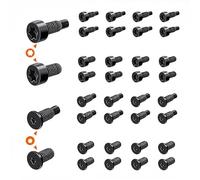 EUZUXU Juego de 32 Tornillos de Repuesto para Timbre de Puerta, Compatibles con Timbre de Video, Timbre de Video 2 y Tornillos de Anillo Profesional