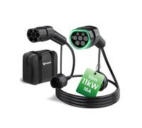 EV Cable de Carga Tipo 2, GONEO 11KW 16A 10M Trifásico Modo 3, Cable de Carga Rápida Híbrido Enchufable para Vehículo Eléctrico Tipo 2 a Tipo 2 Cable de Carga
